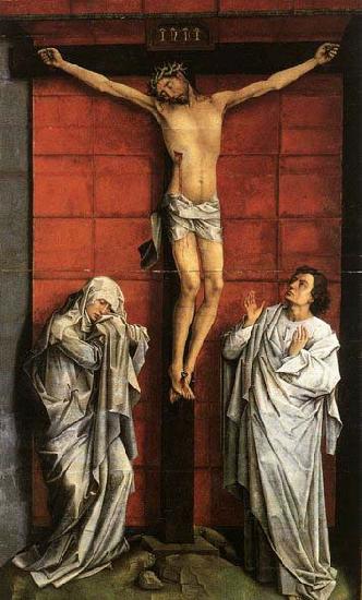 WEYDEN, Rogier van der Christus on the Cross with Mary and St John Sweden oil painting art